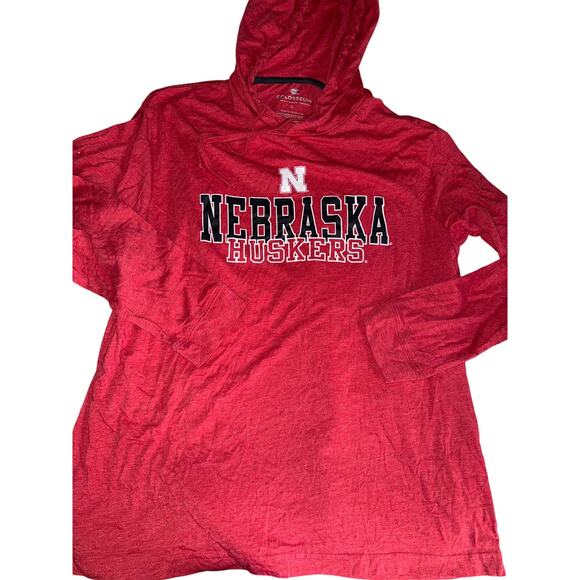 NEBRASKA HUSKERS long sleeve hoodie size Large L - Picture 1 of 2